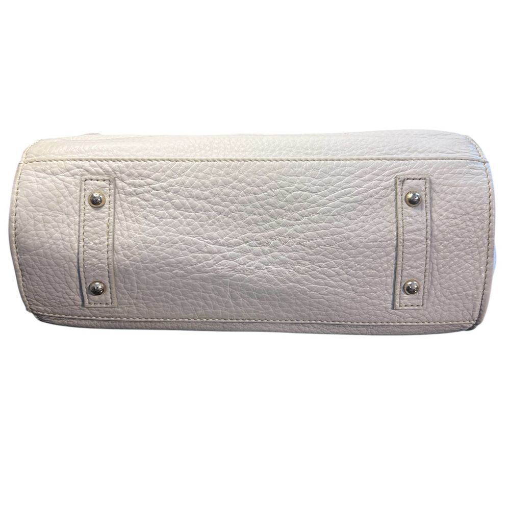 Dooney & Bourke Dillen Handbag White Pebbled Leather Purse No Crossbody Strap - Picture 11 of 11